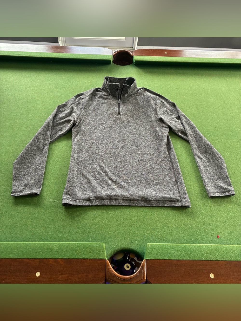 Lululemon License to Train Quarter Zip Men’s Médium Sweater Pullover Grey